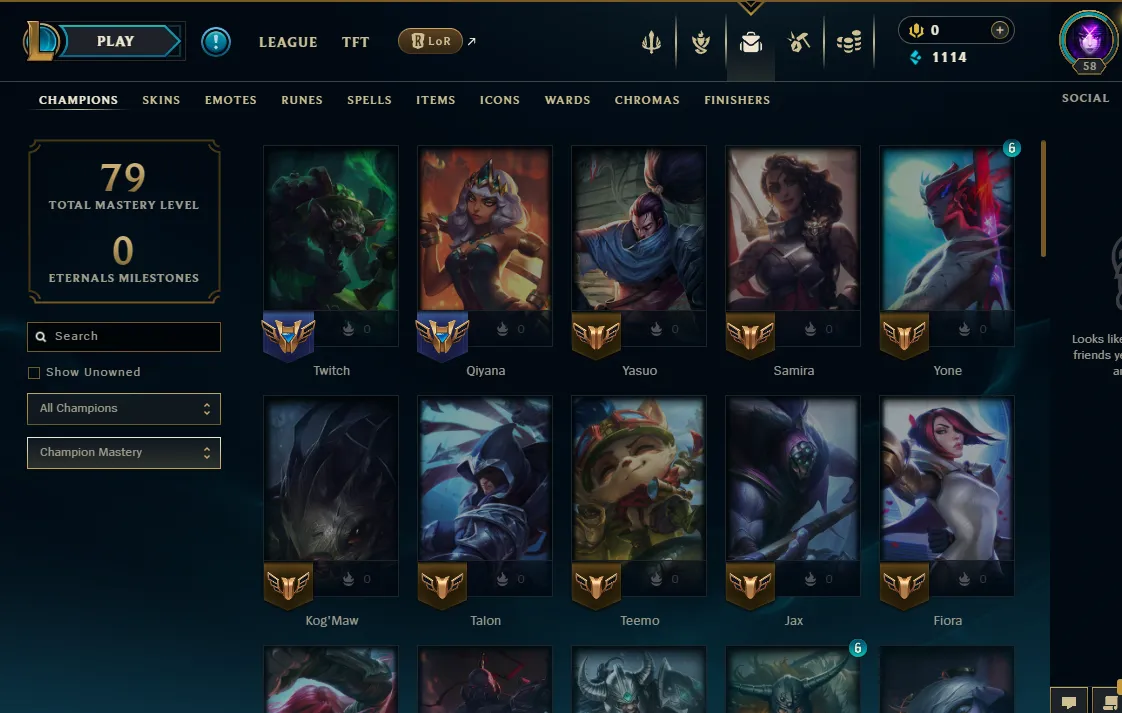 EUNE ⭐ Season 16 (New) ⭐ Emerald 1 (67 LP) ⚔ 100% WR ⸱ 13 Skins ⸱ 🚀 High MMR 🚀 Full Access 🔑 Instant Delivery